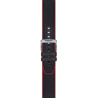 Tissot Leder Silikon/Kautschuk Textilarmband 22mm T604046369 - schwarz