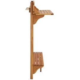 vidaXL Balkon-Stehtisch 90 x 37 x 122,5 cm Braun
