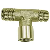 Riegler T-Stück, außen/innen/außen, G/R 3/8, SW 17, Messing vernickelt