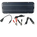 60 W 12 V Solar-Autobatterie-Erhaltungsladegerät, Autobatterie-Wartung, 60 W tragbares amorphes Solarmodul-Power-Backup-Kit mit Clip für Auto, Wohnmobil, Wohnwagen, Van, Boot