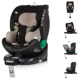 Chipolino Autokindersitz i-Size Kindersitz Maximus (40 - 150 cm), bis: 36 kg, Isofix Stützbein 360° drehbar beige