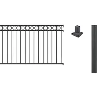 GAH Alberts Metallzaun Circle Set 100 cm schwarz