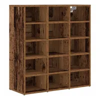 VidaXL Schuhschrank Altholz 77,5 x 30 x cm Holzwerkstoff