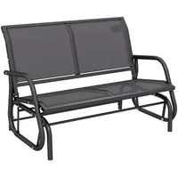 Outsunny Schaukelbank 120 x 70 x 88 cm Grau
