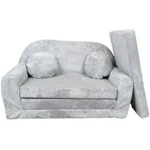 FORTISLINE Kindersofa Rosalia 100 x 60 x 50 cm Cord grau