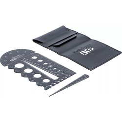 BGS 74247 Schraubenschablone Gewindeschablone Gewindelehre metrisch M3 - M20 0,5 - 13,00mm