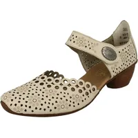 Rieker Pia Womens Open Court Shoes 41 EU Cream - 41 EU