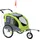 PawHut Hundeanhänger Jogger 2 in 1 grün/grau