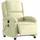 vidaXL Massagesessel Creme Leder 55 x 99,5 x 73,6 cm Beige mit Fernbedienung