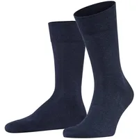 Falke Herren Socken Sensitive London, Strümpfe, Uni, Baumwollmischung Blau 39-42