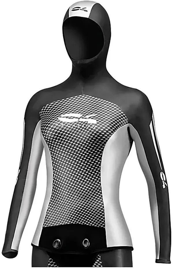 C4 Freediving Sideral 3 Mm Freediving-jacke Für Damen - Grey - 1