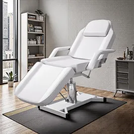 Barberpub Kosmetikliege Therapieliege Massageliege Tattooliege Kosmetikstuhl Schönheitsausrüstung 0015W Weiß