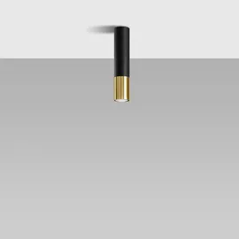 Sollux LOOPEZ 1xGU10 29 cm schwarz/gold