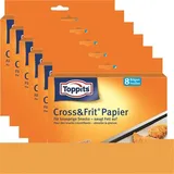 Toppits Toppits® Cross & frit Papier Back-Spezialpapier Snackpapier 8 Bögen ( 6er Pack