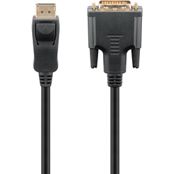 DisplayPort/DVI-D Adapterkabel 1.2 DisplayPort-Stecker > DVI-D-Stecker Dual-Link (24+1 pin)