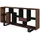 SKRAUT HOME Bücherregal 67 x 31 x 174 cm Dunkle Eiche/Schwarz