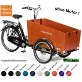 Bakfiets Cargo Trike Classic Wide, individuell konfigurierbar, ohne Motor