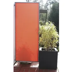 FLORACORD Wind- und Sichtschutz, Polyester/Aluminium, LxH: 70 x 170 cm - rot