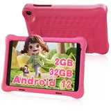 Happybe Tablet 1280x800 Display Dual-Kameras Weihnachtsgeschenk für Kinder Tablet (8", 32 GB, Dual-Kamera) rosa