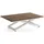WFL GROUP Axen Braun Eiche 120-160 x 80 x 38-75 cm
