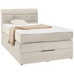 Boxspringbett in Beige ca. 90x200cm
