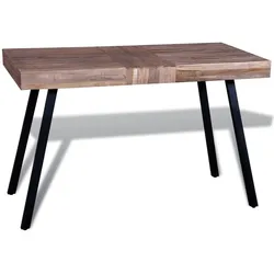 vidaXL Tisch Altholz Teak