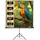 Tectake tectake® Beamer-Leinwand, ausziehbar, verschiedene Formate, Doppelschicht-Gewebetuch, faltenfrei