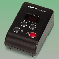 Kaiser Fototechnik Elektronische Belichtungsschaltuhr „digital timer“, Schwarz,