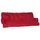 Beautissu Auflage 180 x 50 x 8 cm rot 2-tlg.