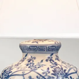 Elstead Lighting Blue Ginger Jar Blau Weiß