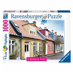 Ravensburger Puzzle Häuser in Aarhus Dänemark 1000 Teile, Puzzleteile