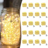 Montegoni LED Lichterkette Kupferdraht 2 m Warmweiß