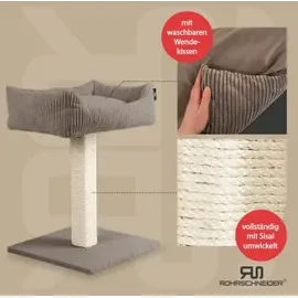 Rohrschneider Wolly Kratzbaum  breiter Kratzstamm schwarz