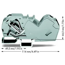 WAGO 785-601 Durchgangsklemme 16mm Zugfeder Belegung: L Grau 15St.