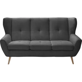 exxpo - sofa fashion Couch Cord 3-Sitzer Grau