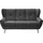 exxpo - sofa fashion Couch Cord 3-Sitzer Grau