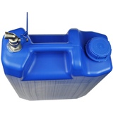 POKM Toolsmarket GmbH 20 L BLAU Wasserbehälter Schmal Wasserkanister Tankbehälter Camping Kanister + verzinkt Hahn