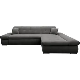 DOMO collection »Moric Luxus - B/T/H 300/172/80 cm, XXL-Format«, L-Form, 140kg Belastung/Sitz, in Cord, Chenille, Kunstleder