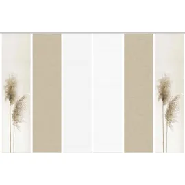 VISION S IRLOS, Digitaldurck, Seidenoptik, 260x60 cm, Farbe:Sand, Größe:260 x 60 cm, Anzahl:6X