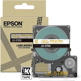 Epson LK-5TKN gold auf transparent 18mm x 9m