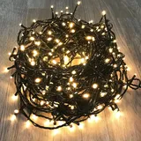 Mojawo 300er LED-Lichterkette Weihnachtbeleuchtung warmweiß