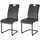xonox.home Schwingstuhl Lisa Textil anthrazit 2er Set