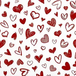Serviette Hearts allover 20tlg. Papier Rot