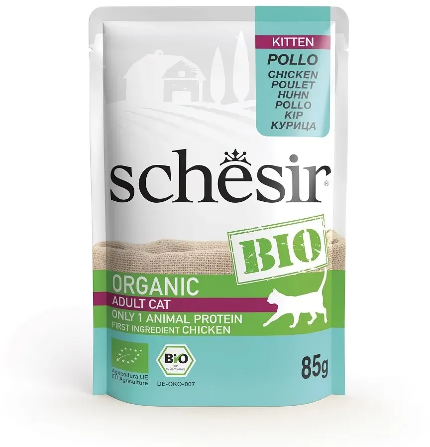 SCHESIR BIO Huhn für Kätzchen 85 g