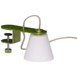 Hübsch Interior - Lure Klemmleuchte, metallic grün