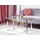 Beliani Couchtisch Fresno Glas Silber