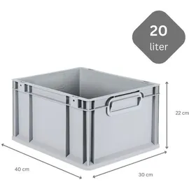 Proregal Eurobox NextGen Economy 22 x 30 x 40 cm 8-tlg. grau