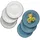 Mambocat Rome Speiseteller Ø27,5 cm blau/weiß 6er Set