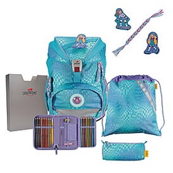 DerDieDas ErgoFlex Exklusiv LED Active Schulrucksack-Set