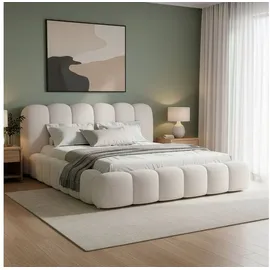 Juskys Polsterbett Catania 180 x 200 cm Creme